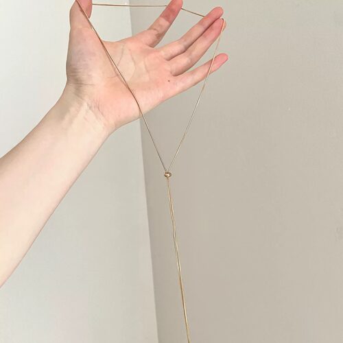 Vintage古着 Thin Wire Conch Lariat项链