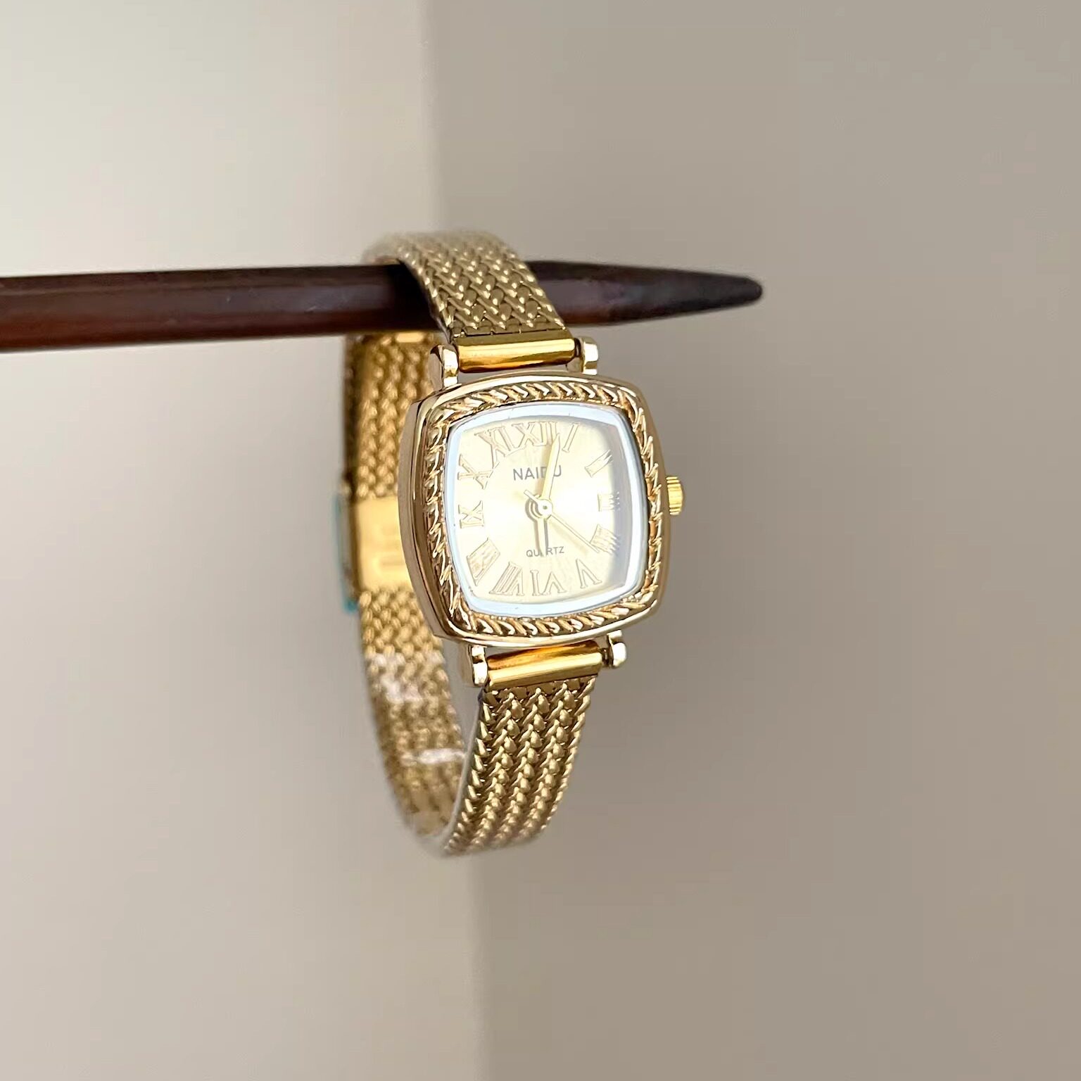 Vintage古着 Gold-plated cloud timing手表