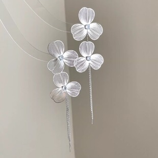 Vintage古着 flowers耳饰 Tassel