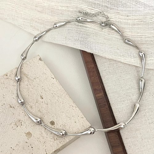 Vintage古着 Silver and silt water wave项链