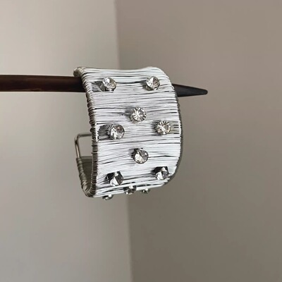 Vintage古着 Silver wire zircon手镯