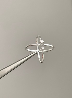 Vintage古着 Four-pointed star trajectory戒指