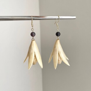 Vintage古着 Magnolia with buds耳饰