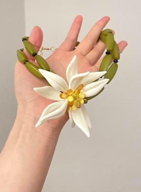 Vintage古着 Tanflower necklace项链