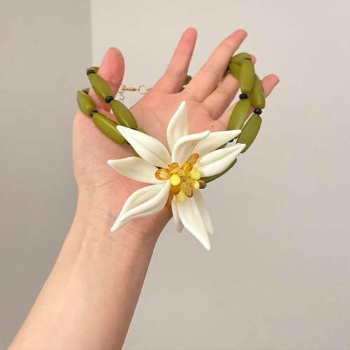 Vintage古着 Tanflower necklace项链