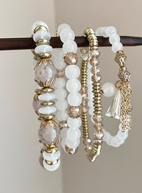 Vintage古着 Pure glazed shell手串