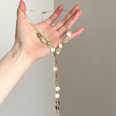 Vintage古着 Silver marks sparkling项链