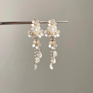 broken flowers耳饰 Pearl Vintage古着