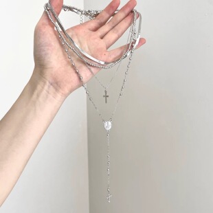 The the saint for cross项链 prays Vintage古着