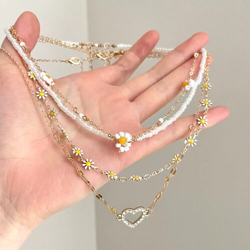 Vintage古着 Summer sleep daisy项链