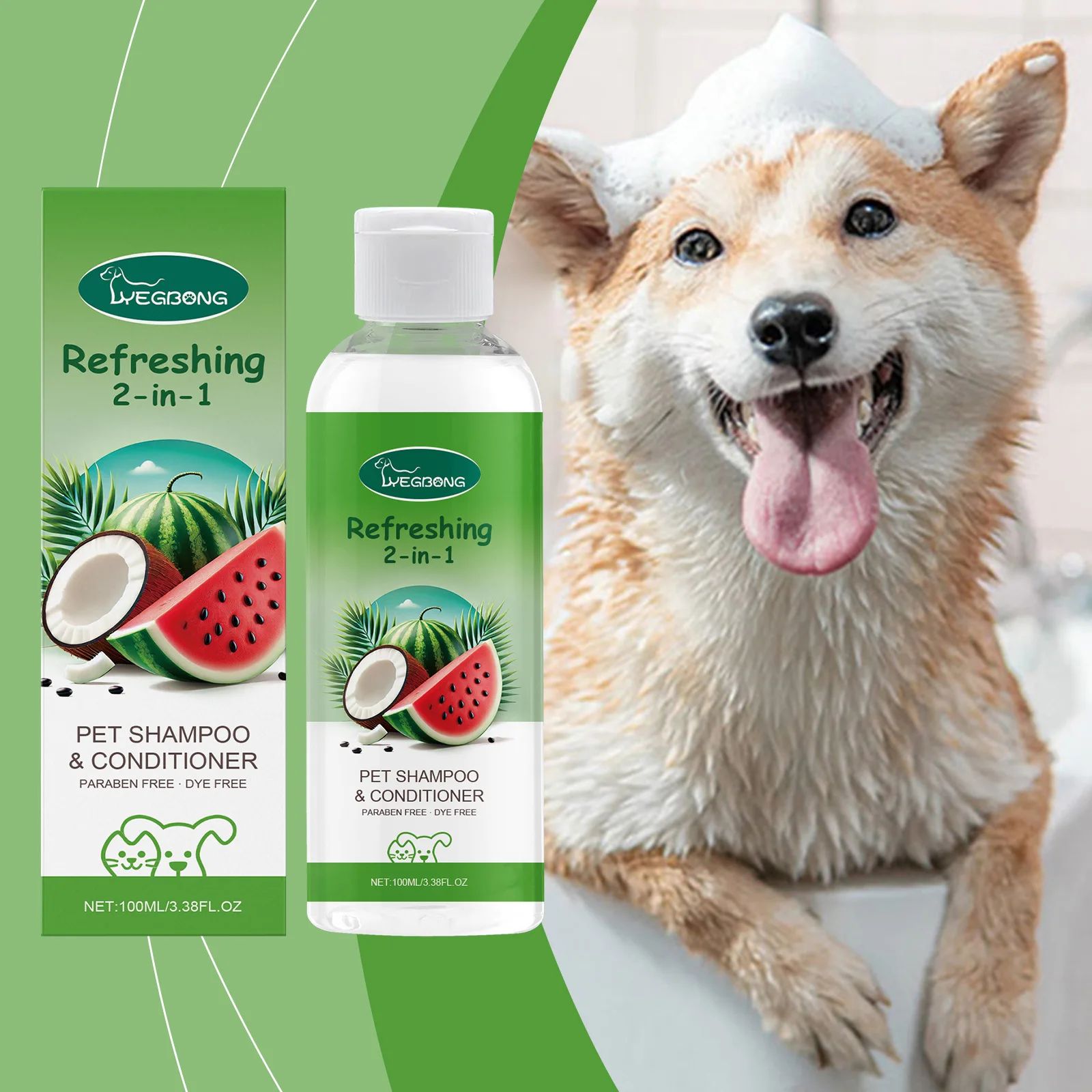 YEGBONG Refreshing 2-In-1 Pet Shampoo And Conditioner Itch S