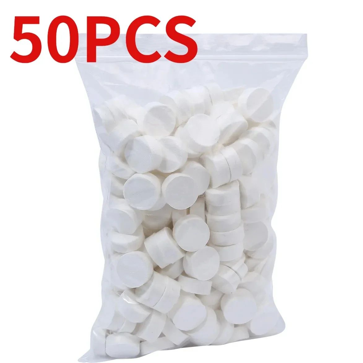 50pcs Disposable Compressed Towel Coin Tissue Travel Portabl