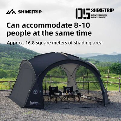 ShineTrip Outdoor Silver Coated Canopy Rainproof And Sunscre
