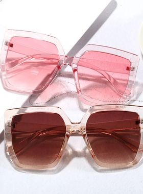 Vintage Oversized Square Sunglasses Women For Men Classic Bi