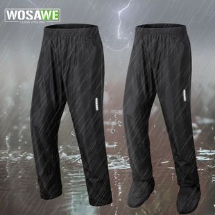 WOSAWE Hiking Rain Pants Outdoor Waterproof Pants Motorcycle