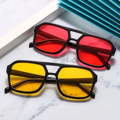 2024 Vintage Oversized Sunglasses Woman Fashion Brand Big Fr