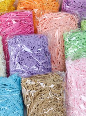 20/50g Glitter Raffia Paper Shreds Filler for Packing and Em