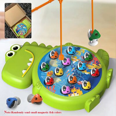 Dinosaur Simple Magnetic Fishing Toys Play Rod Game Toys for