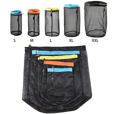 S~XXL Ultralight Mesh Storage Bag Drawstring Bags High quali