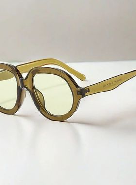 Retro Women Oval Sun Glasses Classic Black Men Fashion Brand