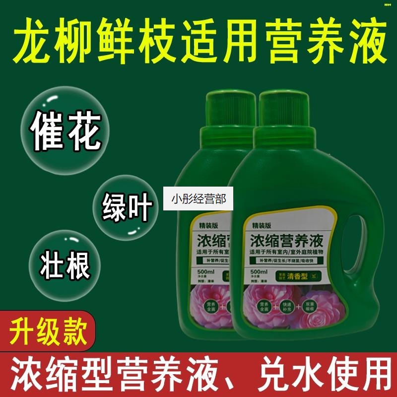 龙柳鲜枝营养液通用型专用营养液花肥绿植水培植物肥料液体肥