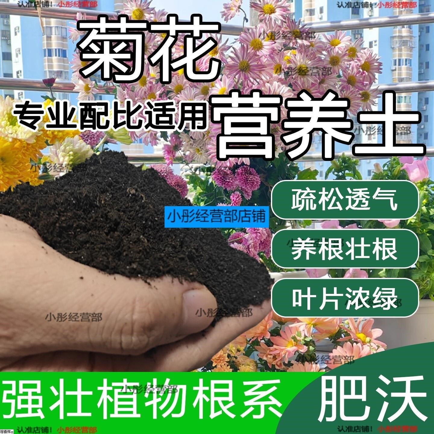 菊花专用土 菊花配方土 营养土疏松透气盆栽绿植专用种植土壤肥料