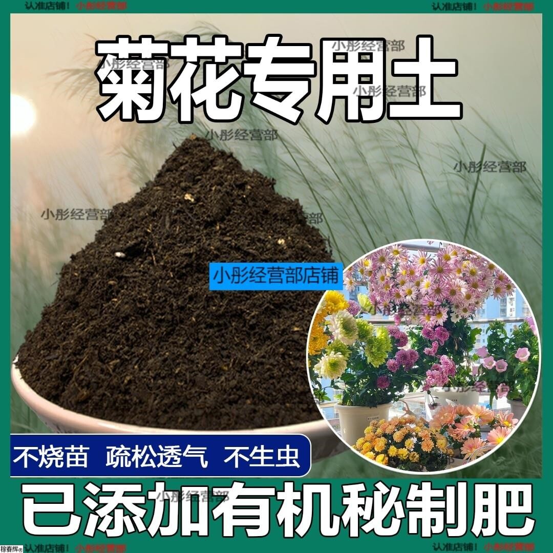 菊花专用土 菊花配方土 营养土疏松透气盆栽绿植专用种植土壤肥料