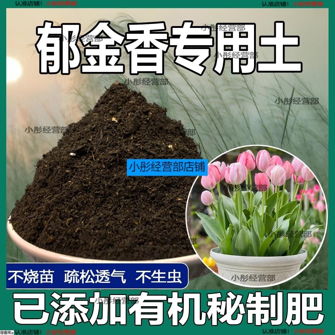 种郁金香专用土营养土养花通用专用土培花土壤泥土种植土专用肥料