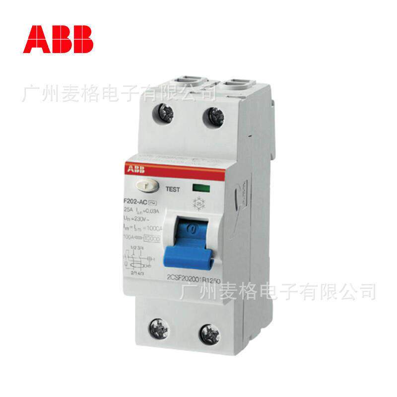 原装ABB剩余电流保护器 F202 F204 2P/4P 25/40/63/80/100A -AC