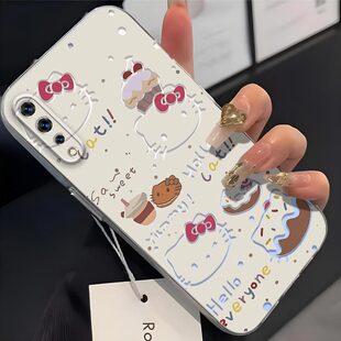 适用于vivo y7s手机壳y7s镜头全包v1913a镂空KT猫防摔vivo卡通可爱超薄软壳高颜值凯蒂猫保护套简约个性新款