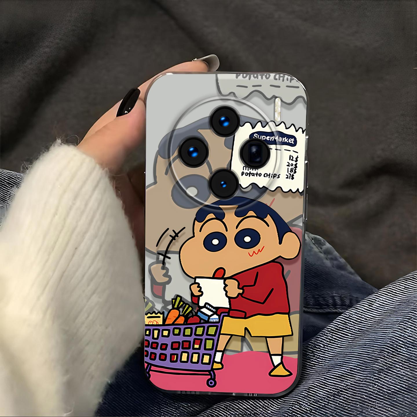 购物蜡笔小新适用vivo x100s手机壳x100s镜头全包x100磨砂防摔V2359A软壳男生女士x100保护套透明新款手机套s