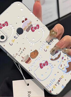 适用于小米6X手机壳Xiaomi米6X镜头全包防摔镂空KT猫磨砂超薄软壳新款简约保护套个性高颜值高级感手机套创意