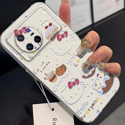适用于vivo x80手机壳x80镜头全包v2183a镂空KT猫防摔vivo卡通可爱超薄软壳高颜值凯蒂猫保护套简约个性新款