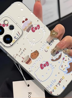 适用OPPO Reno15手机壳Reno15Pro镜头全包PLW110镂空KT猫耐脏防摔软壳高颜值凯蒂猫保护套创意PLV110卡通新款