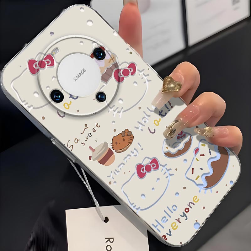 适用华为畅享70X手机壳huawei镜头全包BREAL80镂空KT猫防摔卡通可爱超薄软壳高颜值凯蒂猫保护套简约个性新款