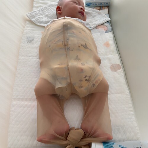 婴儿睡觉防惊跳丝袜透气超薄弹力