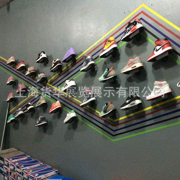 高档鞋子货架展示架烤漆运动鞋架直接上墙鞋托架休闲鞋店鞋架特价