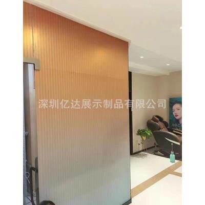 渐变色亚克力板条纹彩色磨砂隔板装饰广告牌展示招牌屏风门UV