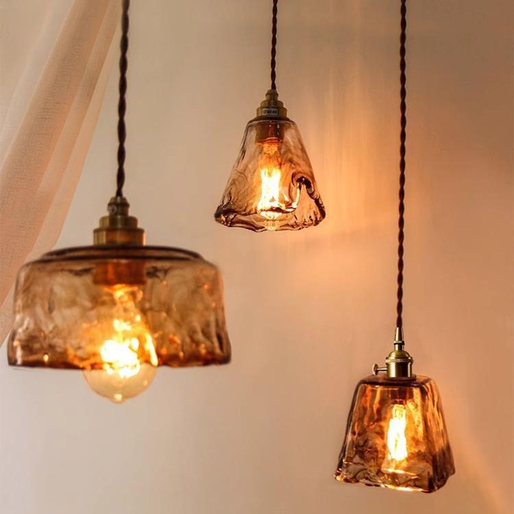 新中式餐厅吊灯书房卧室床头怀旧民宿清酒吧台三头创意灯