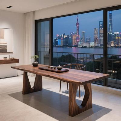 新中式黑胡桃木茶桌椅组合禅意家用客厅实木茶台茶室接待泡茶桌