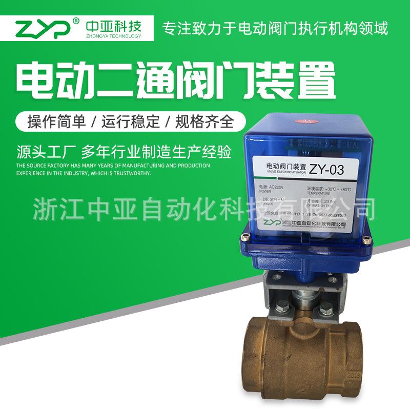 供应空调及灌溉用微小级电动铜球阀