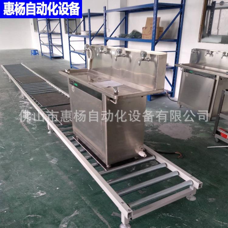 南海饮水机包装线净水器无动力滚筒线电器产品包装输送机厂家直供