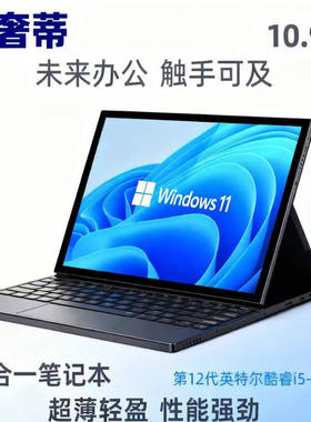 欧奢蒂10.95 英寸二合一笔记本电脑 12代酷睿 i5-1250P  触控屏轻薄 续航 4-6 小时 双 Type-C+USB3.0 Win11