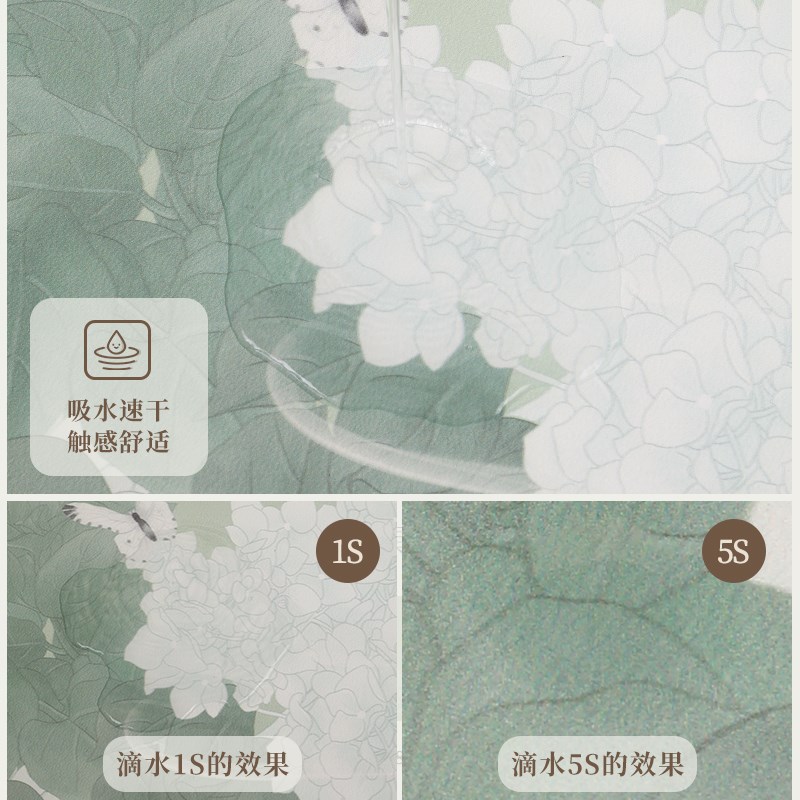 宋氏美学桌旗新中式禅意茶台茶桌垫布硅藻泥吸水茶席垫子茶旗茶垫图片