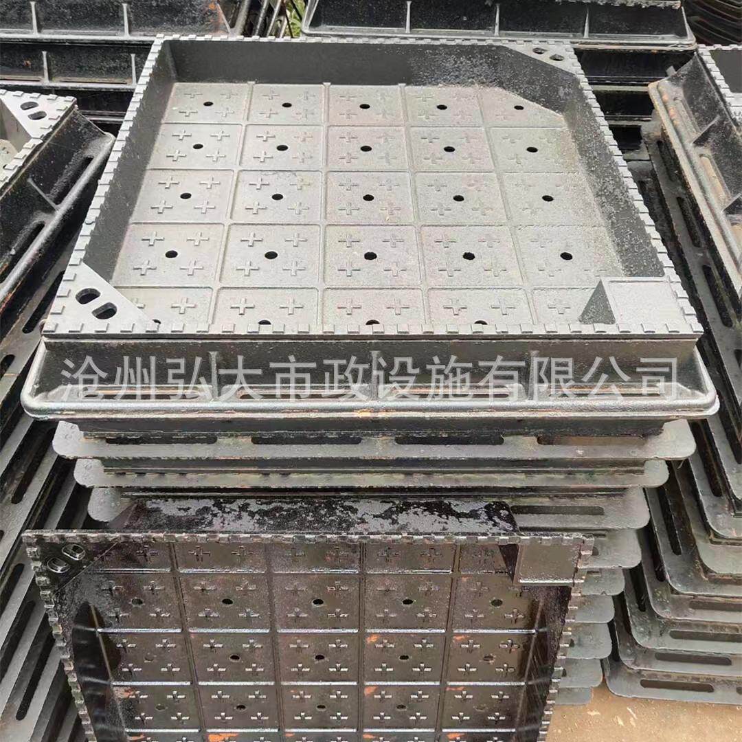球墨铸铁通信隐形凹井盖铸铁方形下沉井盖铸铁隐形装饰井盖草坪用