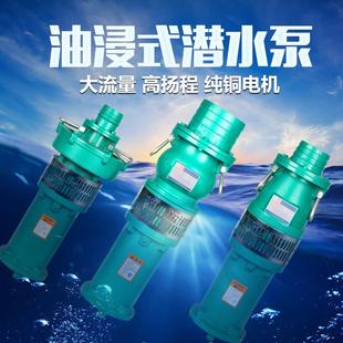 潜水电泵充油式 qy系列油浸泵油浸式 潜水泵排水泵上海人民