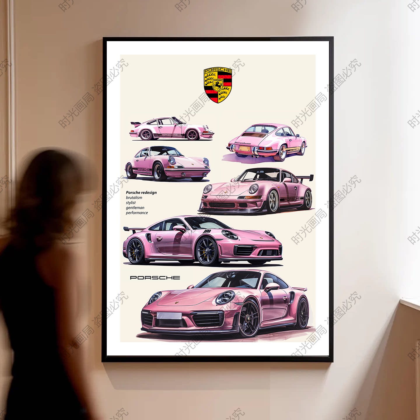 保时捷Porsche汽车主题装饰画