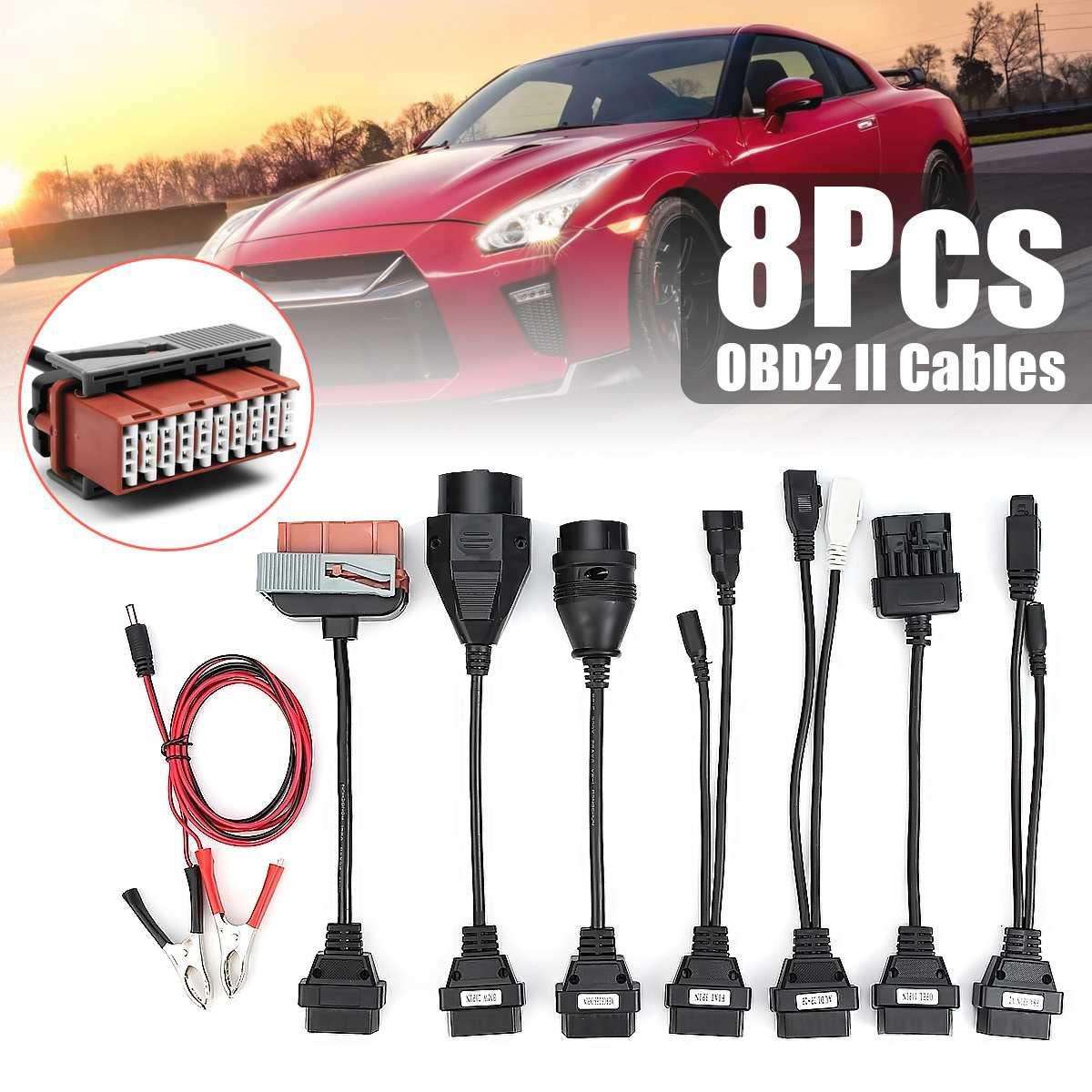 小车线 8合1套线 car Cables for ds150e tcs cdp老车转换线