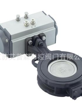 双偏心气动蝶阀高性能环保高频繁开关高温耐磨防爆切断阀门D672F