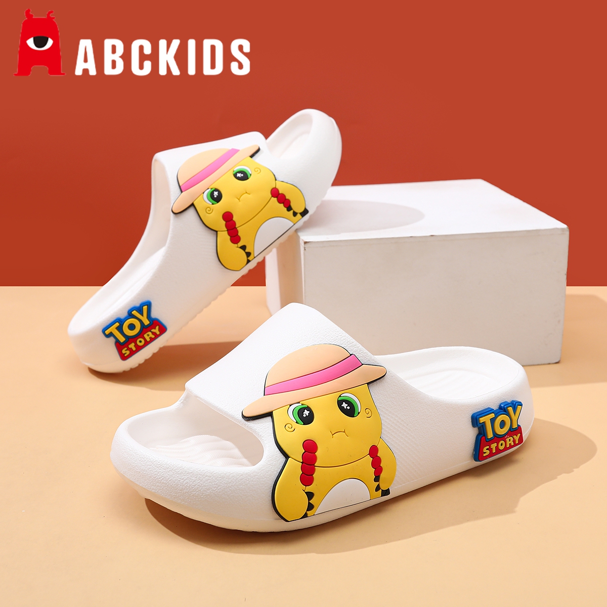 abckids奶龙儿童拖鞋男童2025新款夏季室内家居宝宝防滑男孩凉拖